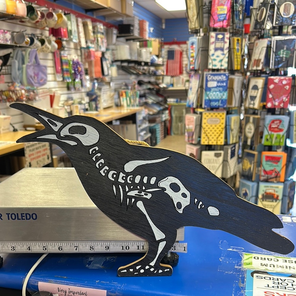 Black Crow Skeleton Decor